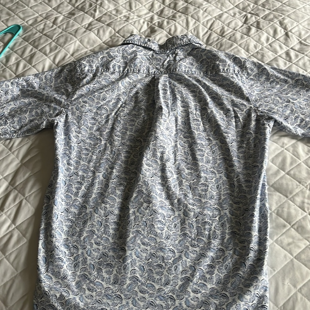Casual button down shirt. Tommy Hilfiger paisley. 100% cotton. - Picture 3 of 4